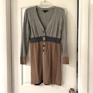 Boden cotton/cashmere/angora blend cardigan, empire waist style,  size 10